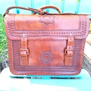 Genuine Hand Made Leather Portfolio Bag - File Bag